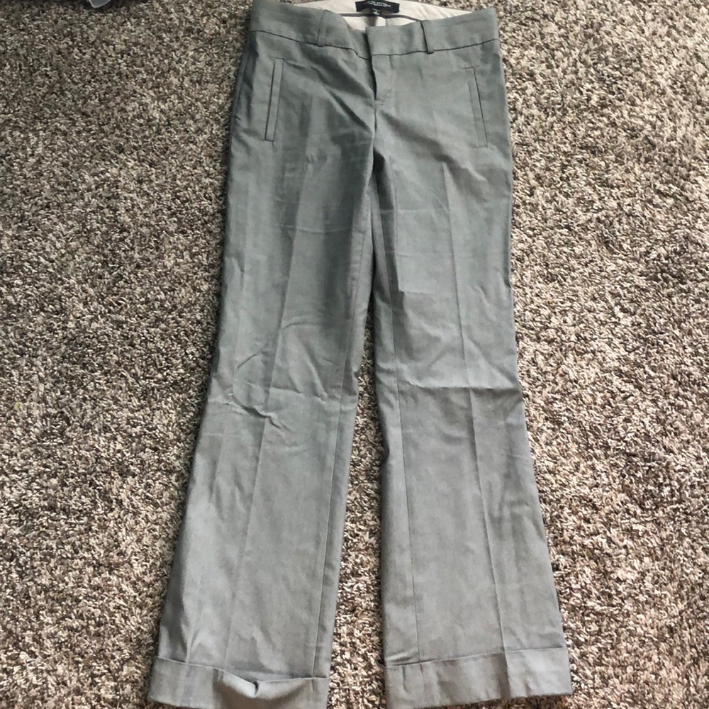Banana Republic grey/white striped suit pant